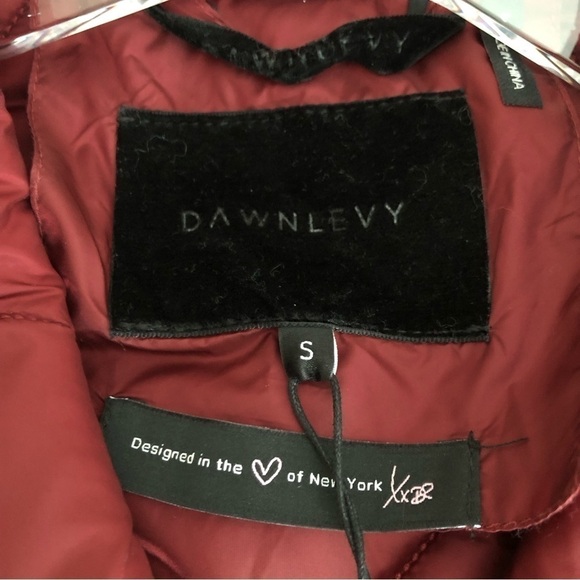 Dawn Levy Coat Jess Berry Red Packable Diamond Quilted Puffer Small - Picture 3 of 14